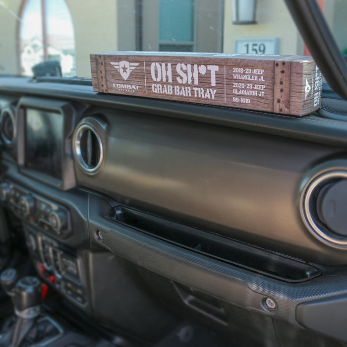 Combat Off Road OH SHT Grab Bar Tray | Jeep Wrangler JL & Gladiator JT (18-23) | P/N 99-1019