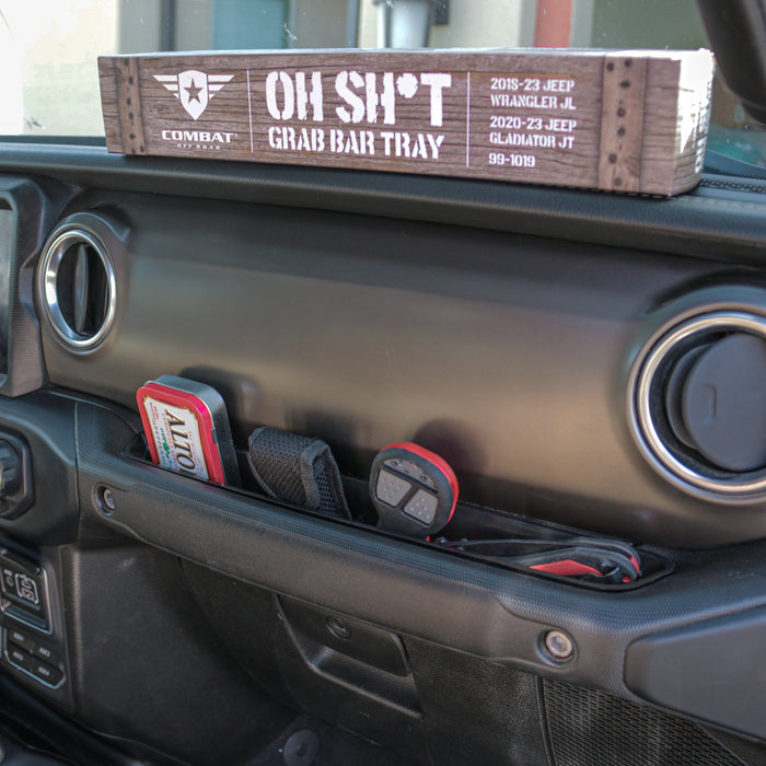 Combat Off Road OH SHT Grab Bar Tray | Jeep Wrangler JL & Gladiator JT (18-23) | P/N 99-1019
