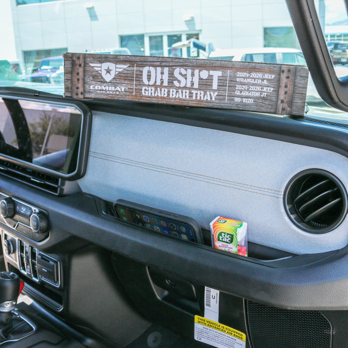 Combat Off Road OH SHT Grab Bar Tray | Jeep Wrangler JL & Gladiator JT (24-26) | P/N 99-1020