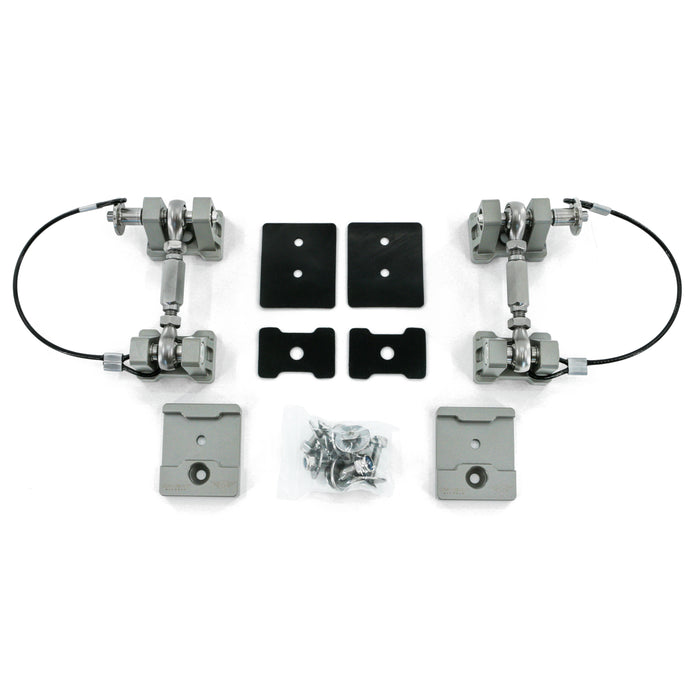 Combat Off Road Off-the-Turnbuckle Billet Aluminum Hood Latches - Raw | Jeep Wrangler JK/JL & Gladiator JT (07-26) | P/N 99-1190