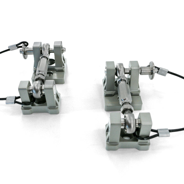 Combat Off Road Off-the-Turnbuckle Billet Aluminum Hood Latches - Raw | Jeep Wrangler JK/JL & Gladiator JT (07-26) | P/N 99-1190