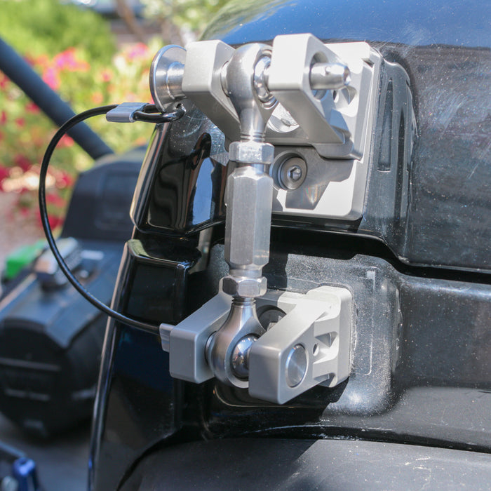 Combat Off Road Off-the-Turnbuckle Billet Aluminum Hood Latches - Raw | Jeep Wrangler JK/JL & Gladiator JT (07-26) | P/N 99-1190