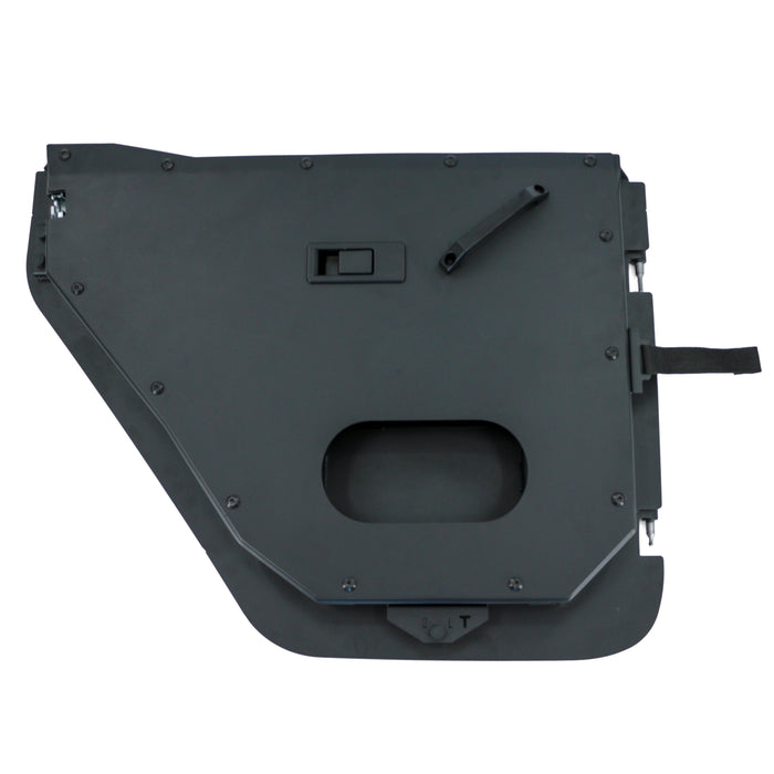 Combat Off Road Full Metal Jacket Aluminum Half Doors - Black - Rear Pair | Jeep Wrangler JL/JLU (18-26) | P/N 25-1039