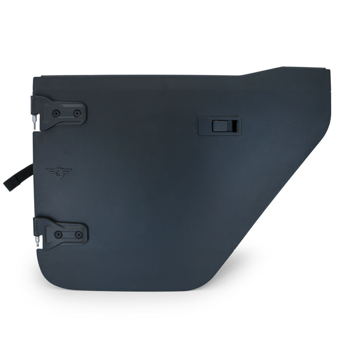 Combat Off Road Full Metal Jacket Aluminum Half Doors - Black - Rear Pair | Jeep Wrangler JL/JLU (18-26) | P/N 25-1039