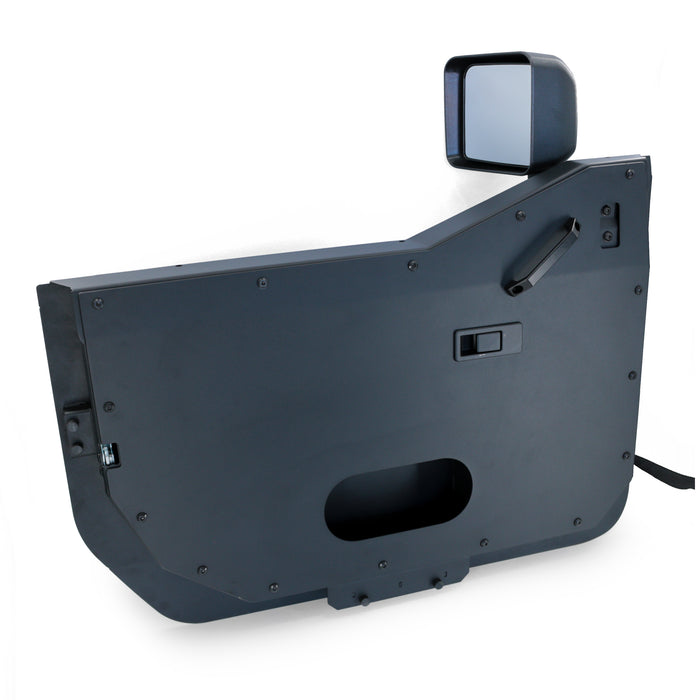 Combat Off Road Full Metal Jacket Aluminum Half Doors - Raw - Front Pair | Jeep Gladiator JT (20-26) | P/N 35-1136