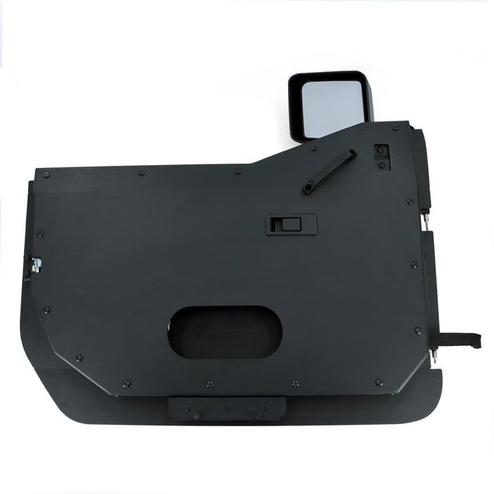 Combat Off Road Full Metal Jacket Aluminum Half Doors - Raw - Front Pair | Jeep Gladiator JT (20-26) | P/N 35-1136
