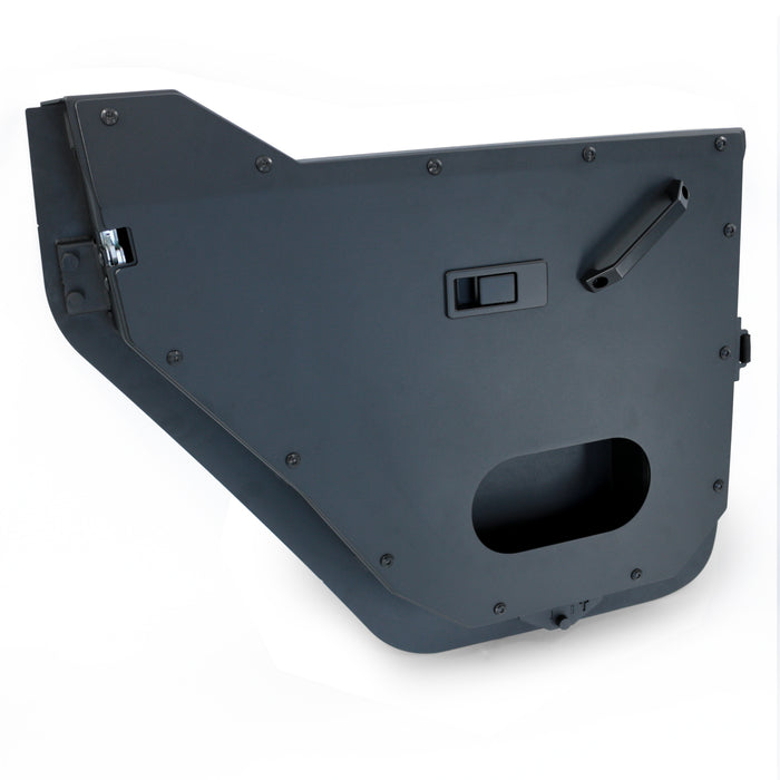 Combat Off Road Full Metal Jacket Aluminum Half Doors - Raw - Rear Pair | Jeep Gladiator JT (20-26) | P/N 35-1139