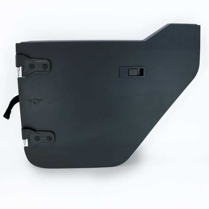 Combat Off Road Full Metal Jacket Aluminum Half Doors - Black - Rear Pair | Jeep Gladiator JT (20-26) | P/N 35-1039