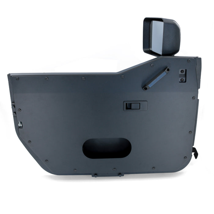 Combat Off Road Full Metal Jacket Aluminum Half Doors - Raw - Front Pair | Jeep Wrangler JK/JKU (07-18) | P/N 15-1136