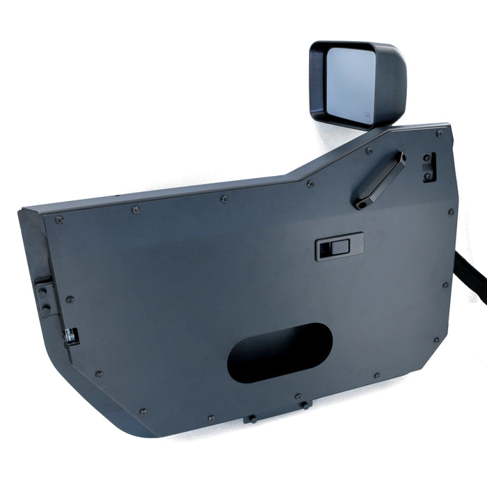 Combat Off Road Full Metal Jacket Aluminum Half Doors - Raw - Front Pair | Jeep Wrangler JK/JKU (07-18) | P/N 15-1136
