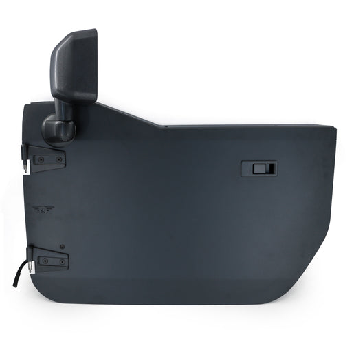 Combat Off Road Full Metal Jacket Aluminum Half Doors - Black - Front Pair | Jeep Wrangler JK/JKU (07-18) | P/N 15-1036