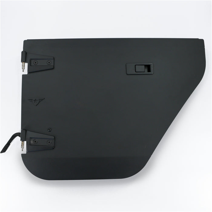 Combat Off Road Full Metal Jacket Aluminum Half Doors - Black - Rear Pair | Jeep Wrangler JK/JKU (07-18) | P/N 15-1039