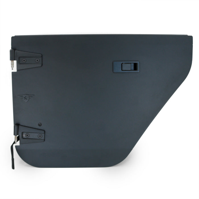 Combat Off Road Full Metal Jacket Aluminum Half Doors - Raw - Rear Pair | Jeep Wrangler JK/JKU (07-18) | P/N 15-1139