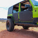 Combat Off Road Full Metal Jacket Aluminum Half Doors - Black - Front Pair | Jeep Wrangler JK/JKU (07-18) | P/N 15-1036
