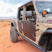 Combat Off Road Full Metal Jacket Aluminum Half Doors - Raw - Front Pair | Jeep Gladiator JT (20-26) | P/N 35-1136