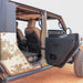 Combat Off Road Full Metal Jacket Aluminum Half Doors - Raw - Rear Pair | Jeep Gladiator JT (20-26) | P/N 35-1139