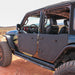 Combat Off Road Full Metal Jacket Aluminum Half Doors - Black - Rear Pair | Jeep Wrangler JL/JLU (18-26) | P/N 25-1039