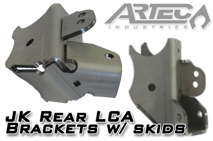JK Rear LCA Brackets W/Skids Artec Industries