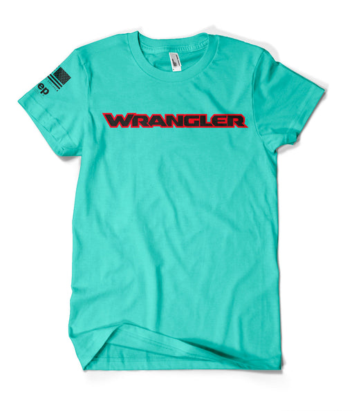 Ladies Teal Wrangler T-Shirt