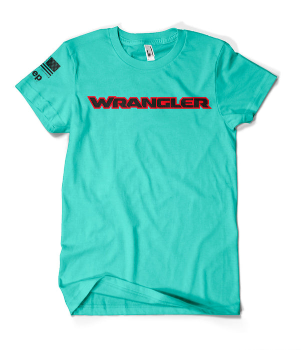 Ladies Teal Wrangler T-Shirt