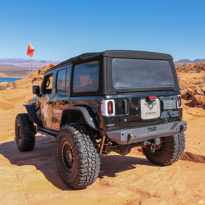 Combat Off Road Tail Gunner LED Tail Lights - Raw | Jeep Wrangler JL/JLU (18-26) | P/N 25-1150