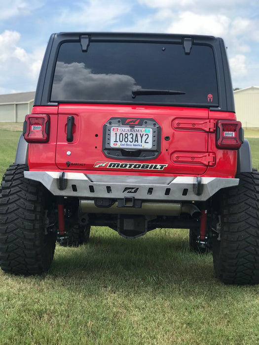 Motobilt Crusher Rear Bumper w/ Spare Cutout, Jeep JL (2018+), view 4