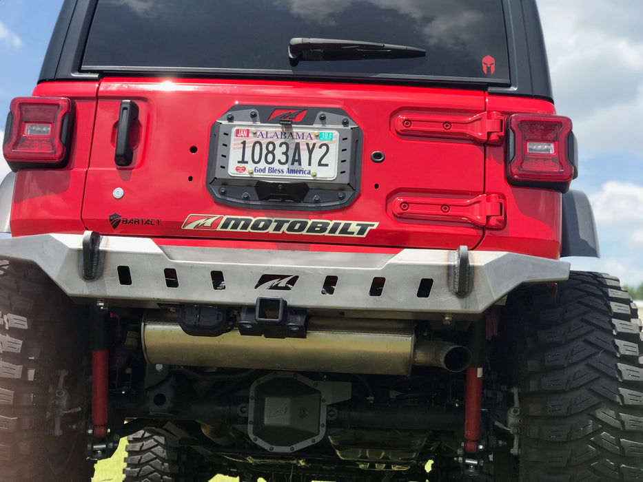 Motobilt Crusher Rear Bumper w/ Spare Cutout, Jeep JL (2018+), view 8