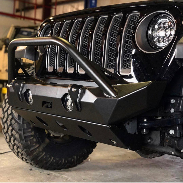Motobilt Hammer Front Bumper w/ Bull Bar, Fog Mounts & Skid Plate, Jeep JL/JT (2018+), view 3