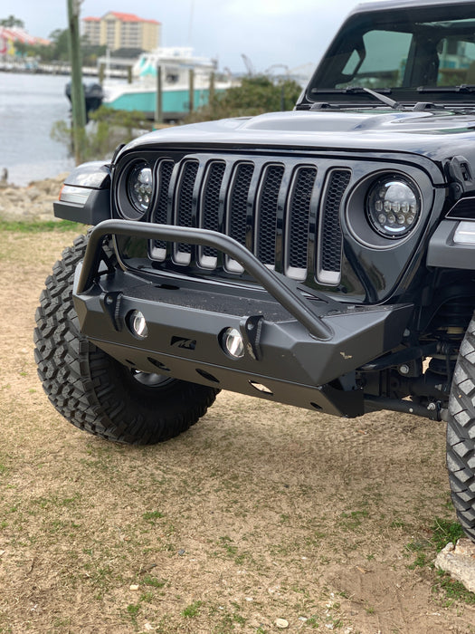 Motobilt Hammer Front Bumper w/ Bull Bar, Fog Mounts & Skid Plate, Jeep JL/JT (2018+), view 4