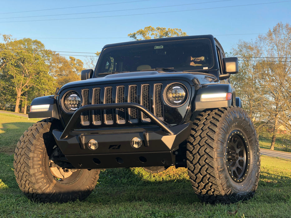 Motobilt Hammer Front Bumper w/ Bull Bar, Fog Mounts & Skid Plate, Jeep JL/JT (2018+), view 7