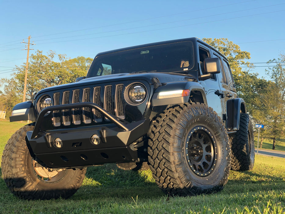 Motobilt Hammer Front Bumper w/ Bull Bar, Fog Mounts & Skid Plate, Jeep JL/JT (2018+), view 8