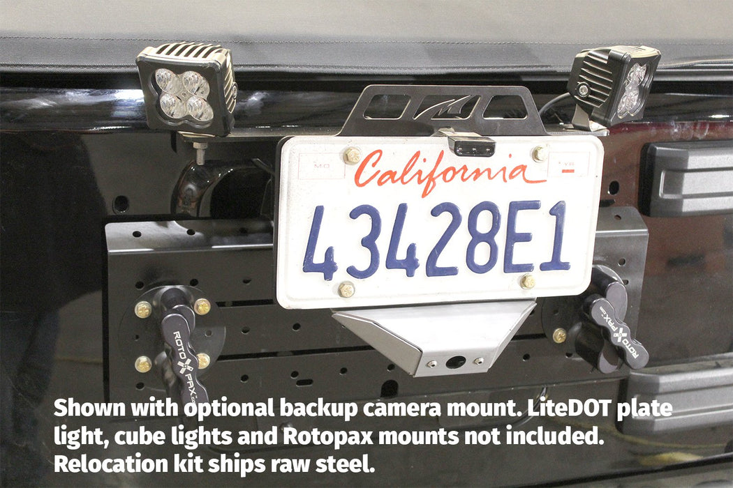 Motobilt License Plate Relocator/Light Mount for JK-JL, view 5