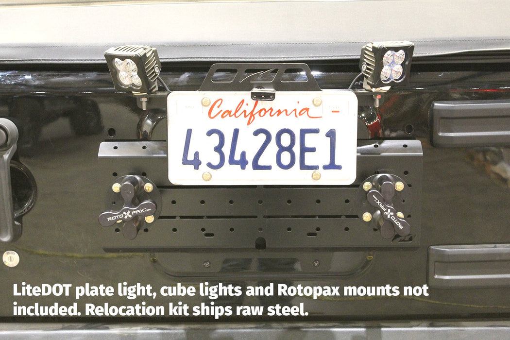 Motobilt License Plate Relocator/Light Mount for JK-JL, view 6