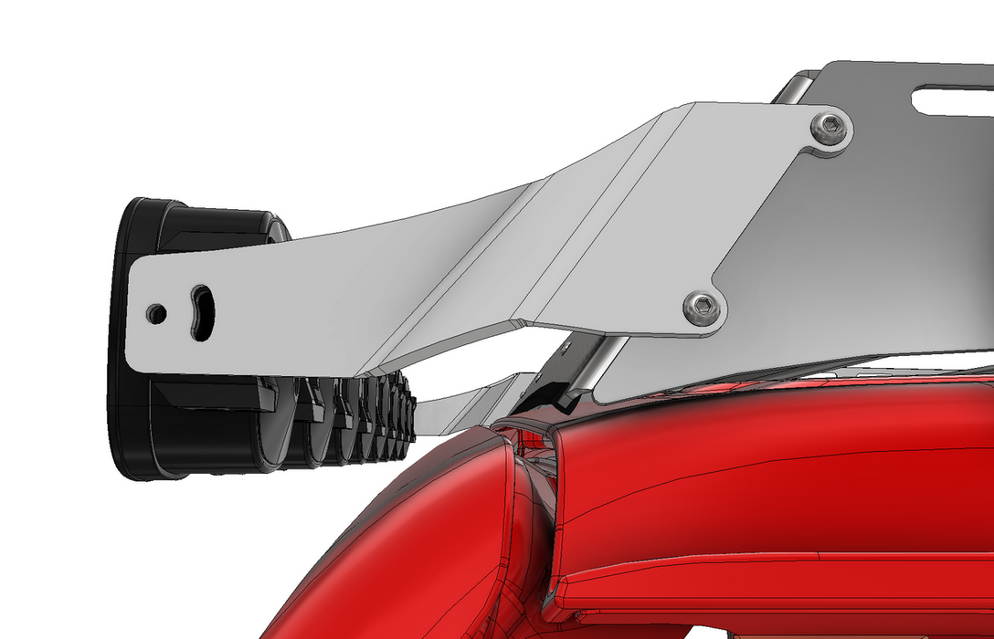 Motobilt Linkable Light Bar Roof Rack Brackets for Baja Designs, view 3