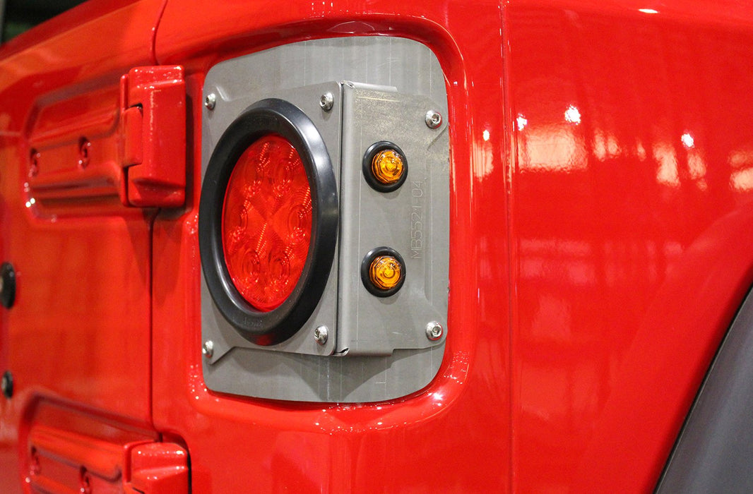 Motobilt Round Tail Light Conversion Kit, w/o Sensors, Jeep JL (2018+), view 2