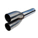 T409 Stainless Steel Dual Muffler Bypass Pipe 4"  Inlet /Outlet 27.5"  Overall