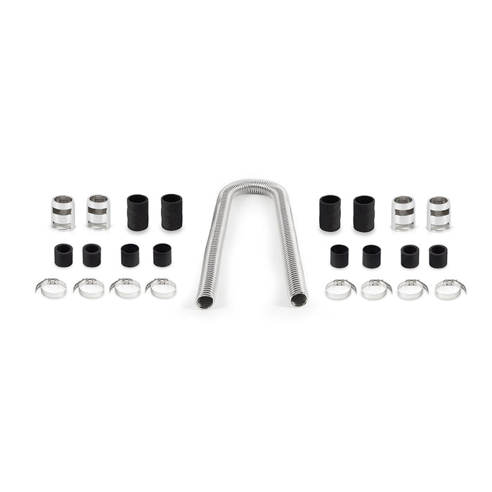 Mishimoto MMAH-U48C Universal Flexible Stainless Steel Radiator Hose Kit, 48", Chrome