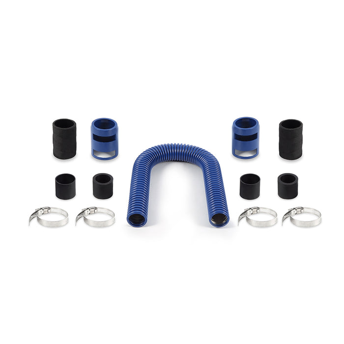Mishimoto MMAH-U24BL Universal Flexible Stainless Steel Radiator Hose Kit, 24", Blue