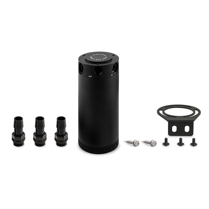 Mishimoto MMBCC-CBTHR-XLBK Mishimoto XL Compact Baffled Oil Catch Can, 3-Port