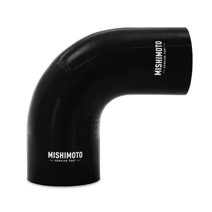 Mishimoto MMCP-R90-30375BK Mishimoto 90-Degree Silicone Transition Coupler, 3.00-in to 3.75-in, Black