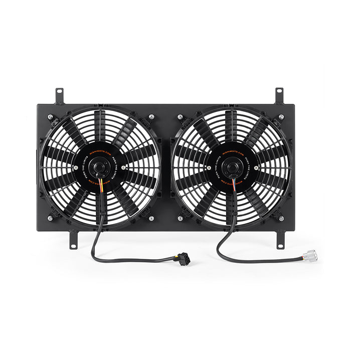 Mishimoto MMFS-MIA-90BK Performance Aluminum Fan Shroud Kit, fits Mazda Miata 1990-1997, Black