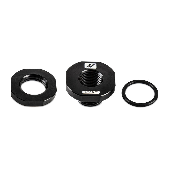 Mishimoto MMFT-NZL-18BK Aluminum 1/8-in-NPT Add-On Bung for Hoses & Couplers, Black