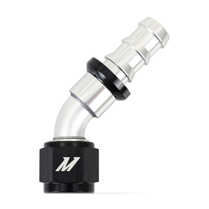 Mishimoto MMFT-PL-1045 Mishimoto Push-Lock Fitting, -10AN, 45-Degree