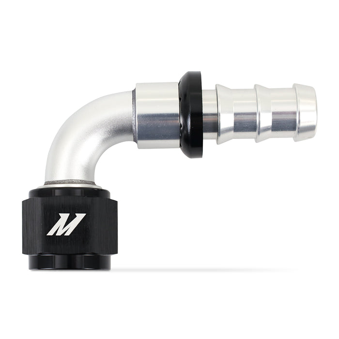 Mishimoto MMFT-PL-1090 Mishimoto Push-Lock Fitting, -10AN, 90-Degree