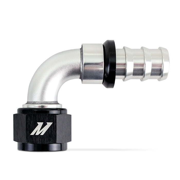 Mishimoto MMFT-PL-1290 Mishimoto Push-Lock Fitting, -12AN, 90-Degree