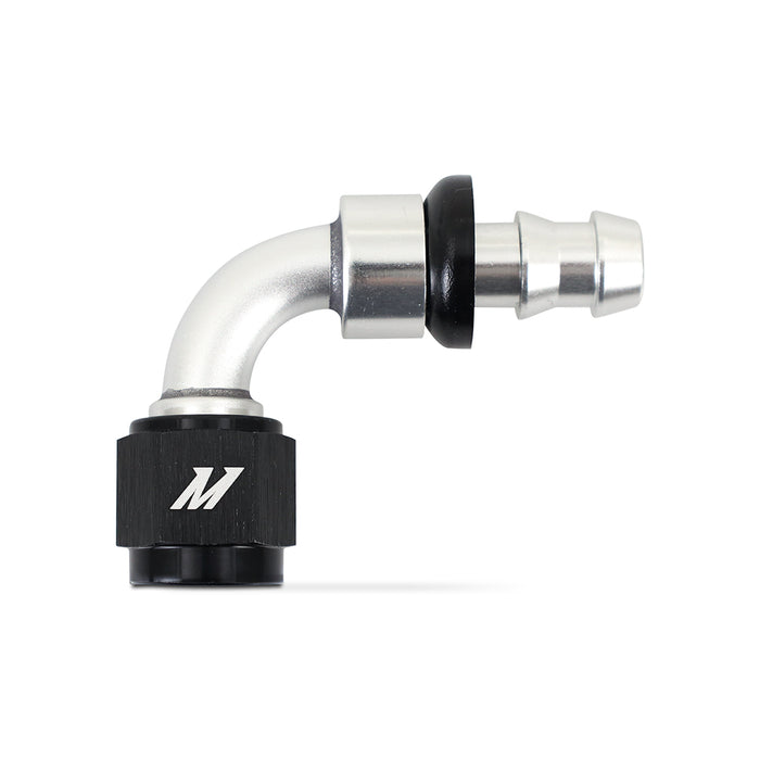 Mishimoto MMFT-PL-690 Mishimoto Push-Lock Fitting, -6AN, 90-Degree