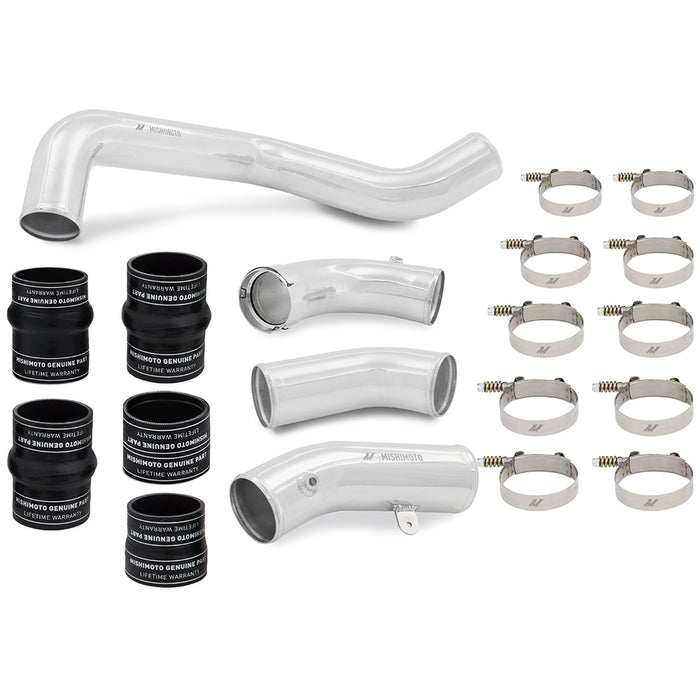 Mishimoto MMICP-DMAX-17KP Intercooler Pipe and Boot Kit, fits 6.6L Duramax (L5P) '17-'19, Polished