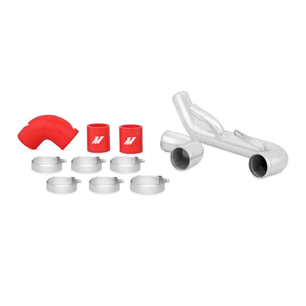 Mishimoto MMICP-EVO-10LRD Mitsubishi Lancer Evolution X Lower Intercooler Pipe Kit, Red, 2008-2015
