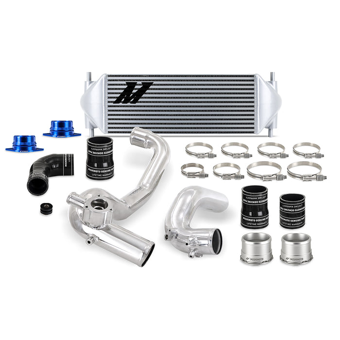 Mishimoto MMINT-BR23-21KPSL Performance Intercooler Kit, Ford Bronco 2.3L '21+, Silver IC, Polished IC Pipes