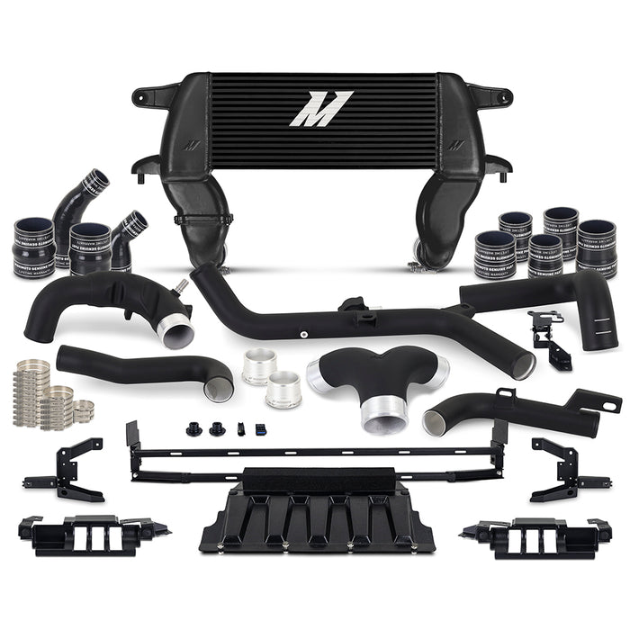 Mishimoto MMINT-BR27-21HKBKBK High-mount Intercooler Kit, fits 2021+ Ford Bronco 2.7L, Black Intercooler